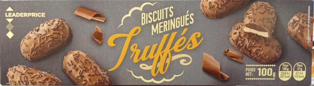 Biscuits meringués truffés