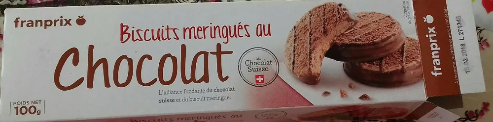 Biscuits meringués au chocolat