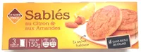 Biscuits sablés au citron et aux amandes