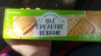 Biscuits blé épeautre sésame