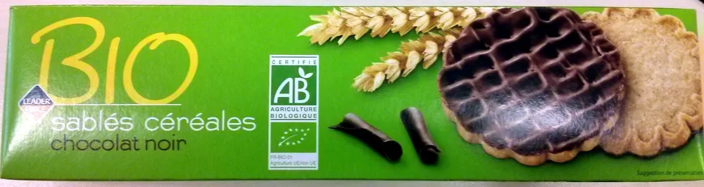 Sablés céréales chocolat noir Bio