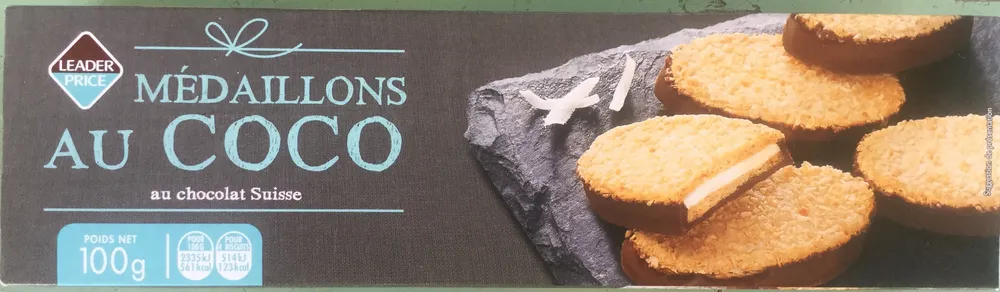 Médaillons au coco au chocolat Suisse