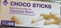 Choco Sticks, Biscuits Enrobés De Chocolat Blanc,