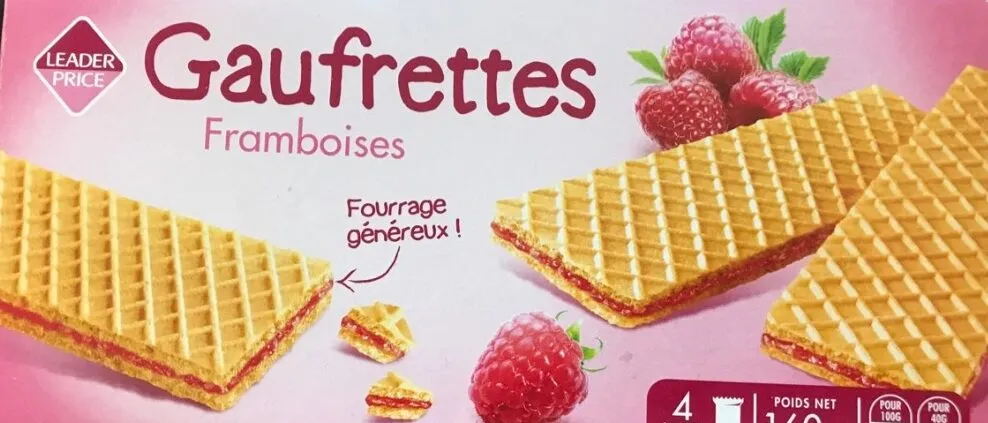 Gaufrette framboises