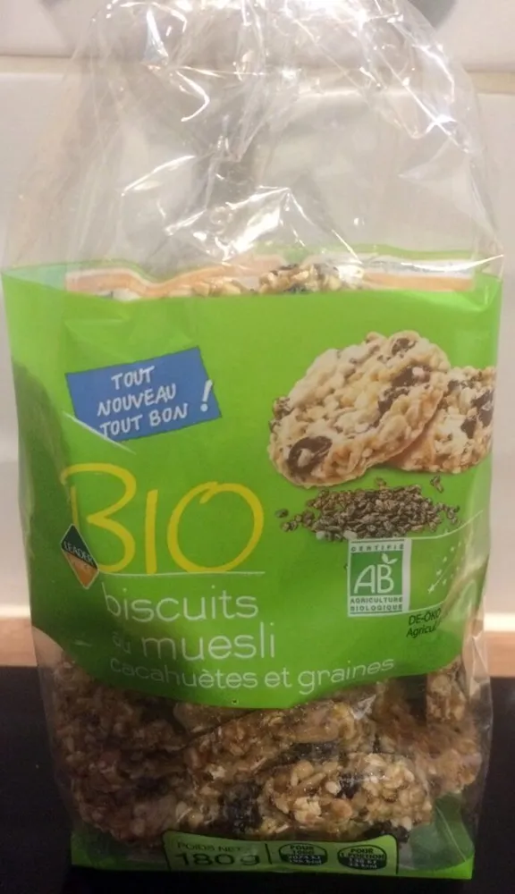 Bio Biscuits Muesli & cacahuetes et graines