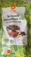 Muesli croustillant bio au chocolat noir