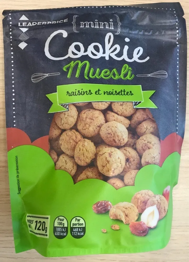 Mini Cookie Muesli raisins et noisettes