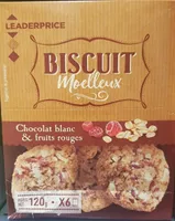 Biscuit Moelleux Chocolat Blanc et Fruits Rouges
