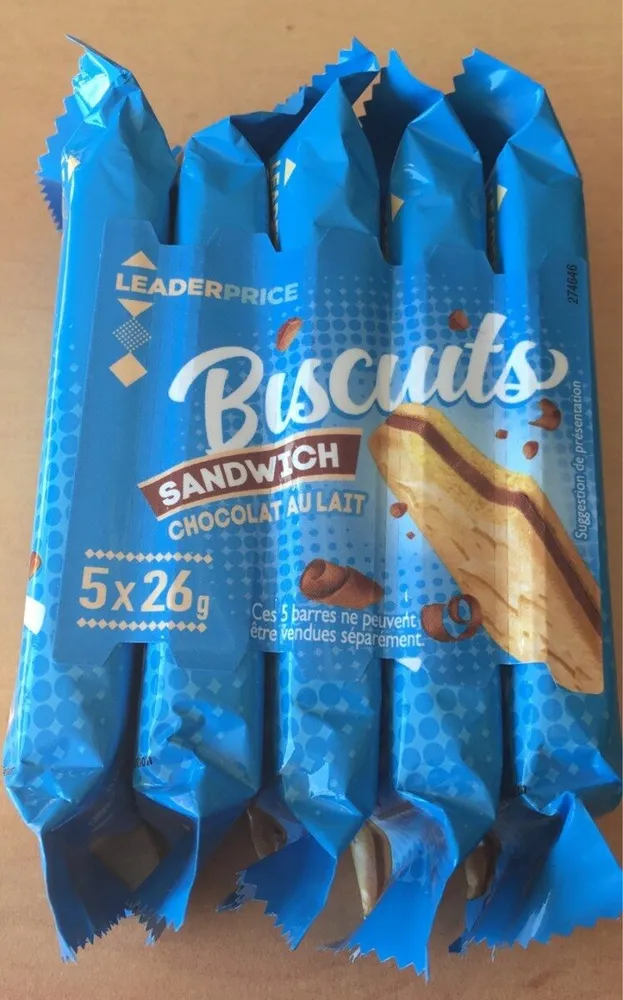 Biscuits Sandwich chocolat au lait