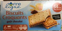 Biscuits Croquants goût Chocolat