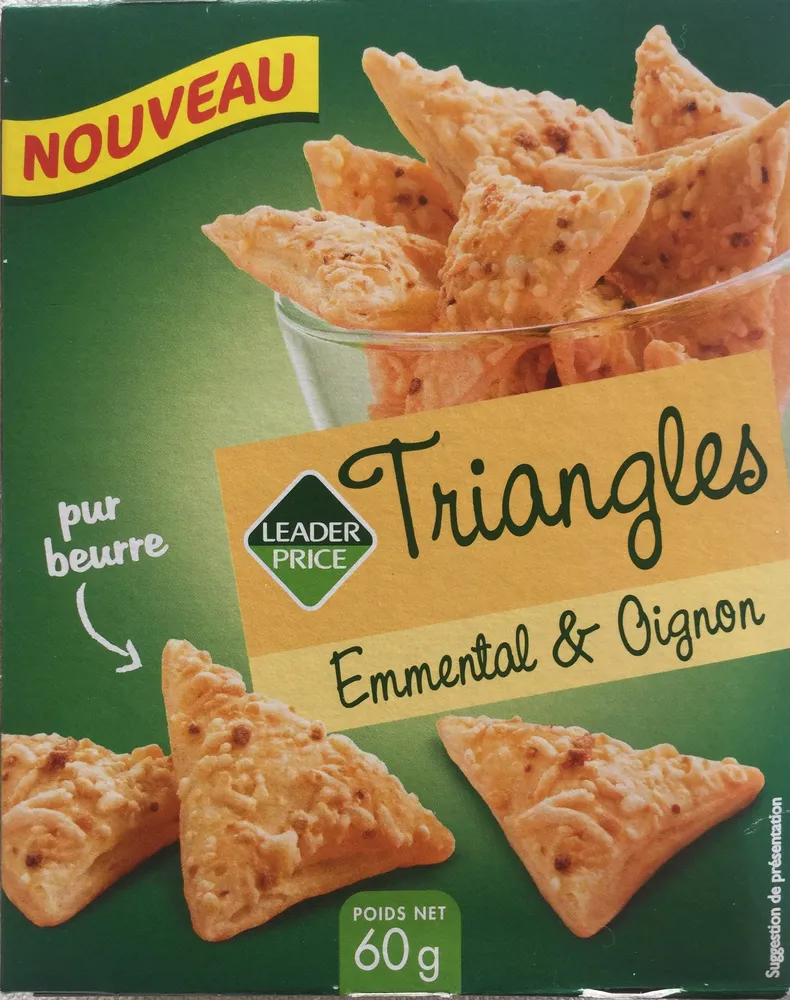 Triangles emmental & oignon