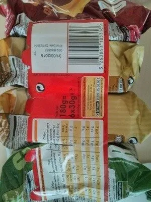 Assortiment de chips (barbecue, bolognaise, moutarde)