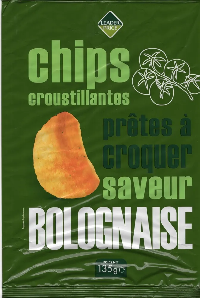 Chips croustillantes saveur bolognaise