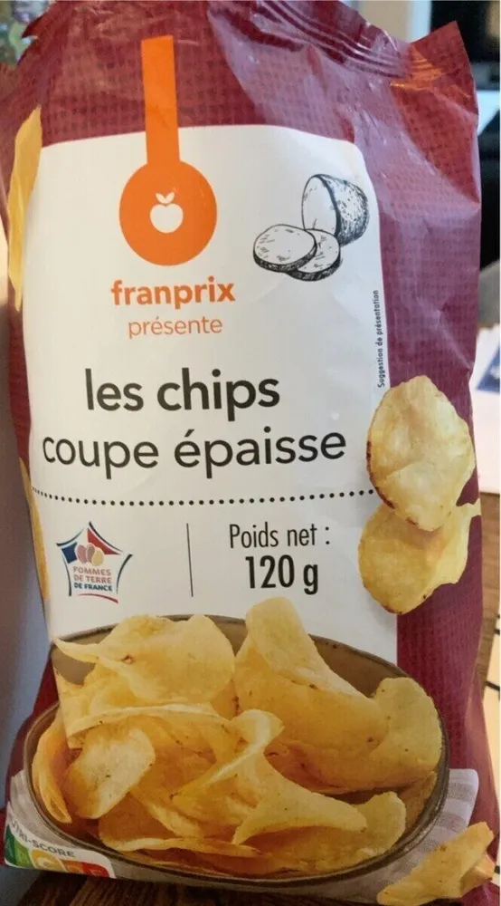 chips salées coupe épaisse