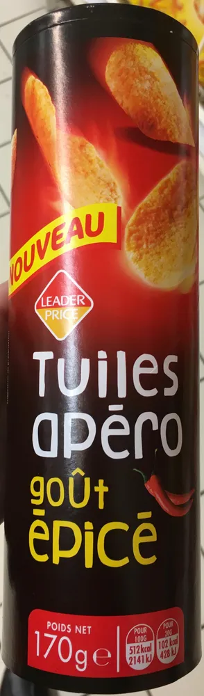 Tuiles apéro goût épicé
