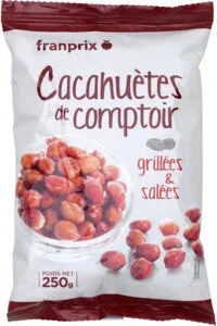 cacahuetes comptoir grillées et salées