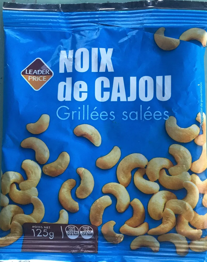 Noix de cajou grillées salées