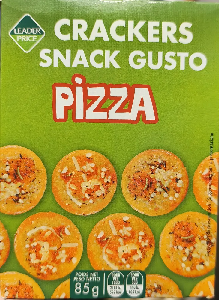 Crackers snack gusto Pizza