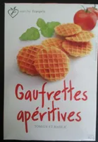 Gaufrettes apéritives tomate et basilic