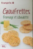Gaufrettes fromage et ciboulette