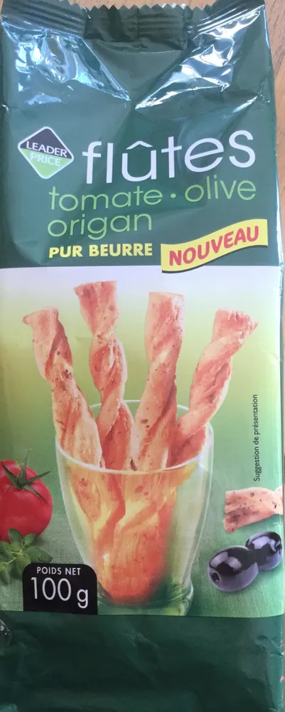 Flûtes tomate olive origan