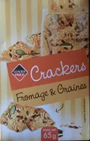 Crackers fromages & graines