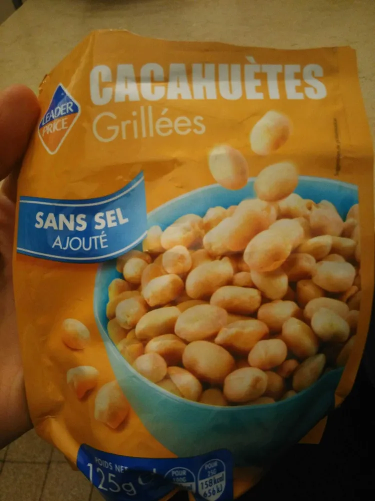 cacahuète grillé sans sel ajouté