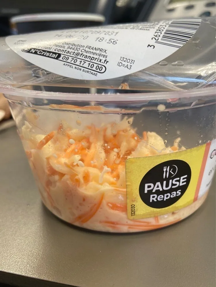 Coleslaw choux et carottes