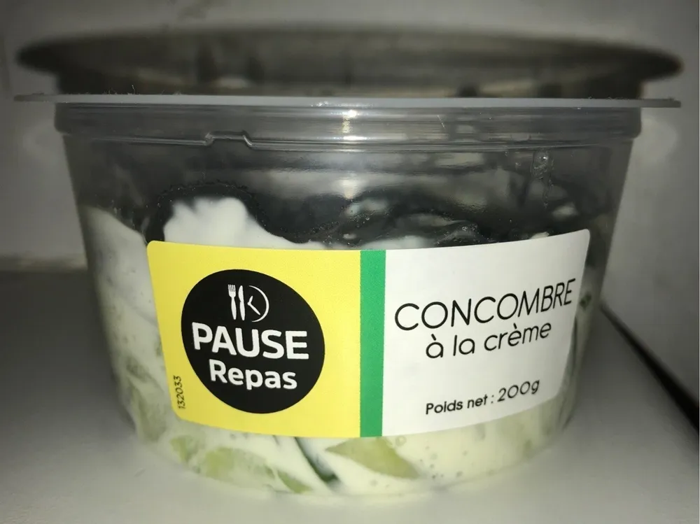 Concombre a la creme