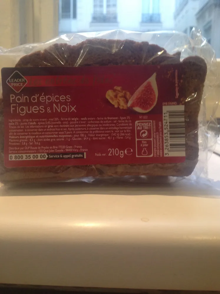 Pain d'épices figues & noix