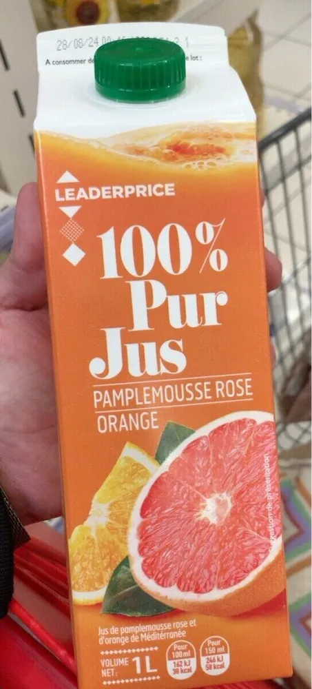 Jus pamplemousse rose