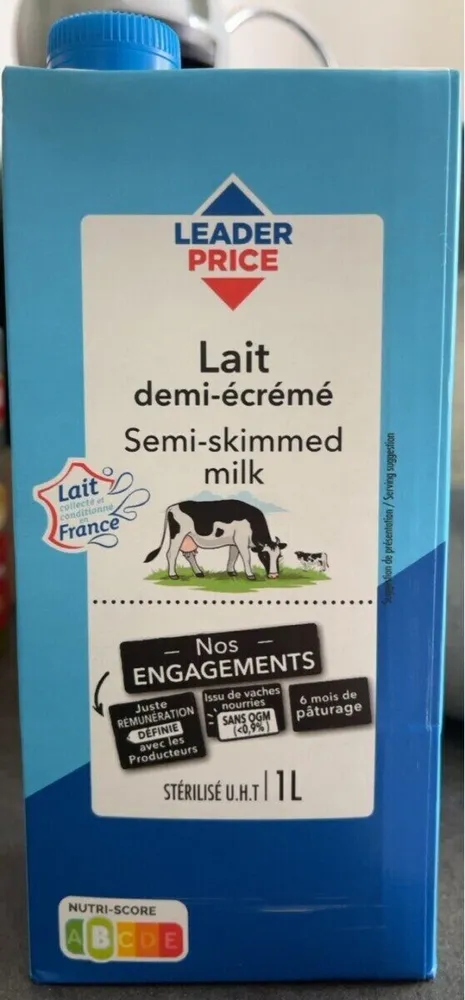 Lait demi-écrémé