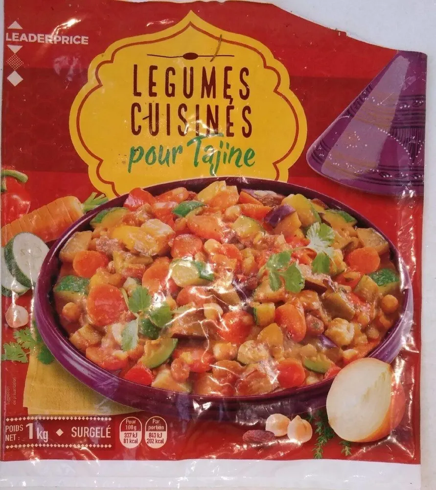 Légumes cuisinés pour tajine