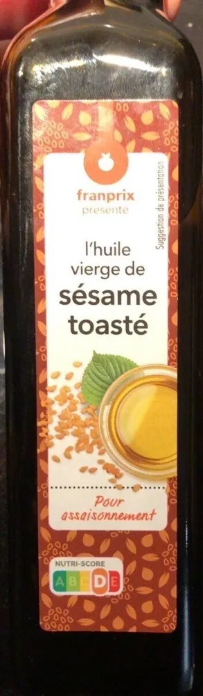 Huile vierge de sésame toasté