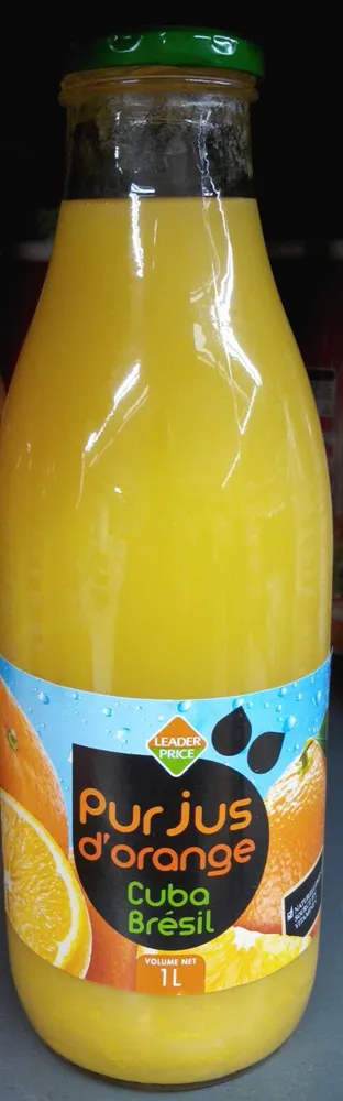 Pur jus d'orange Cuba Brésil