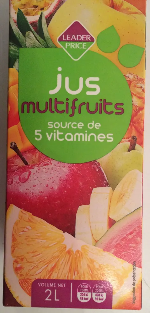 Jus multifruits 5 vitamines