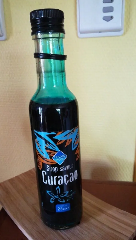 Sirop saveur Curaçao