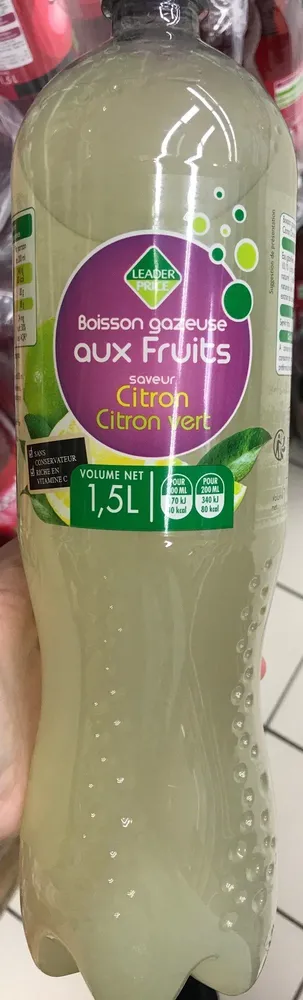 Boisson gazeuse aux fruits saveur citron citron vert