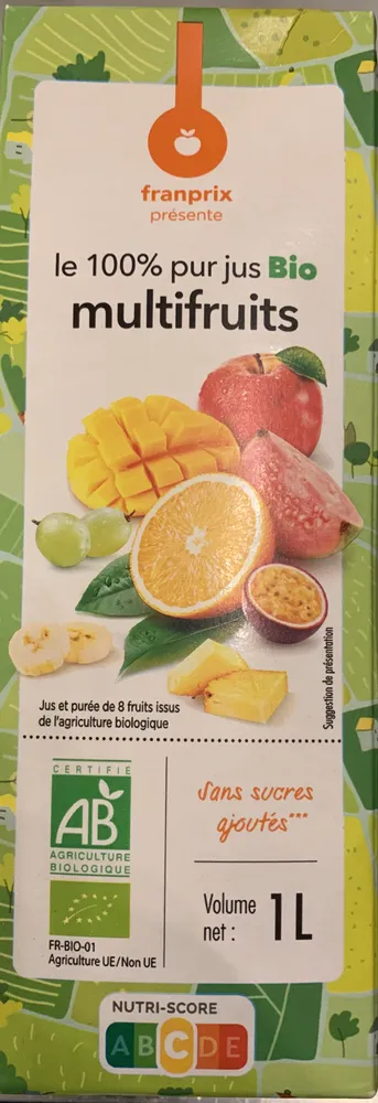 100% pur jus bio multifruits