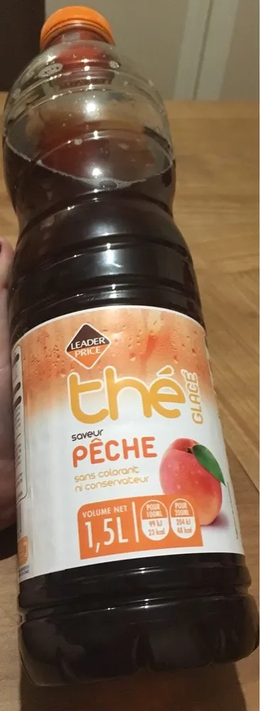 Thé glacé saveur pêche