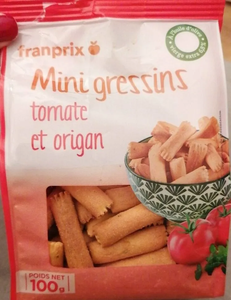 Mini gressins tomate et origan