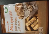 Mini gressins graines de sésame lin et pavot