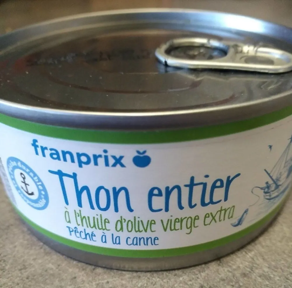 Thon entier à l'huile d'olive vierge extra