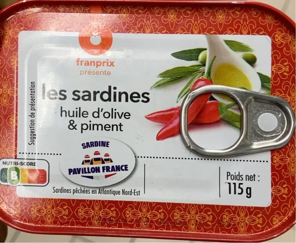 Les sardines huile d’olive & piment