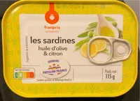 Les sardines huile d’olive et citron