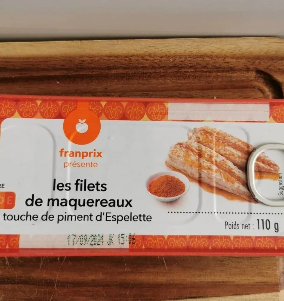 Filet de maquereaux - touche de piment d’Espelette