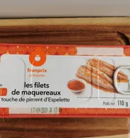 Filet de maquereaux - touche de piment d’Espelette