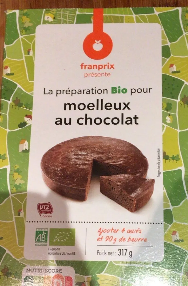 Préparation bio pour moelleux au chocolat