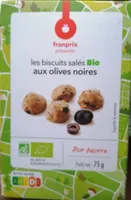 Les biscuits salés Bio aux olives noires