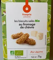 Biscuits sales bio au fromage de chevre